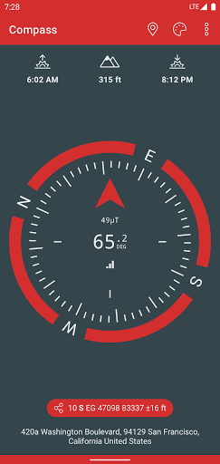 Compass (Altimeter, Sunrise, S 3.3.5 screenshots 1