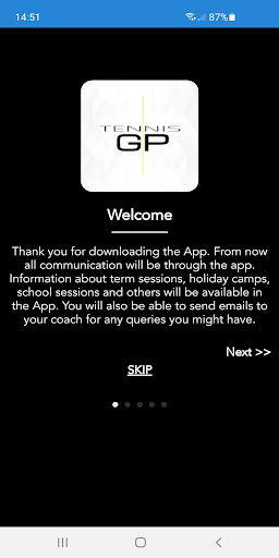 Android application Tennis GP screenshort