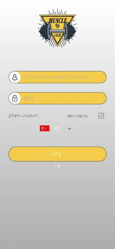 Android application Muscle Up Club screenshort