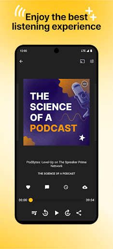 Screenshot of Spreaker Podcasts