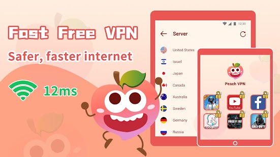Peach VPN - Unlimited & Secure Screenshot