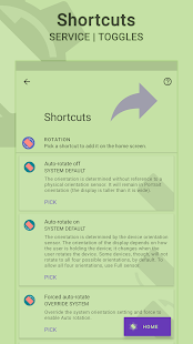 Rotation | Orientation Manager Schermata