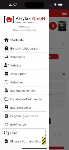 Android application Parylak GmbH screenshort