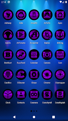Oreo Purple Icon Pack Screen 2