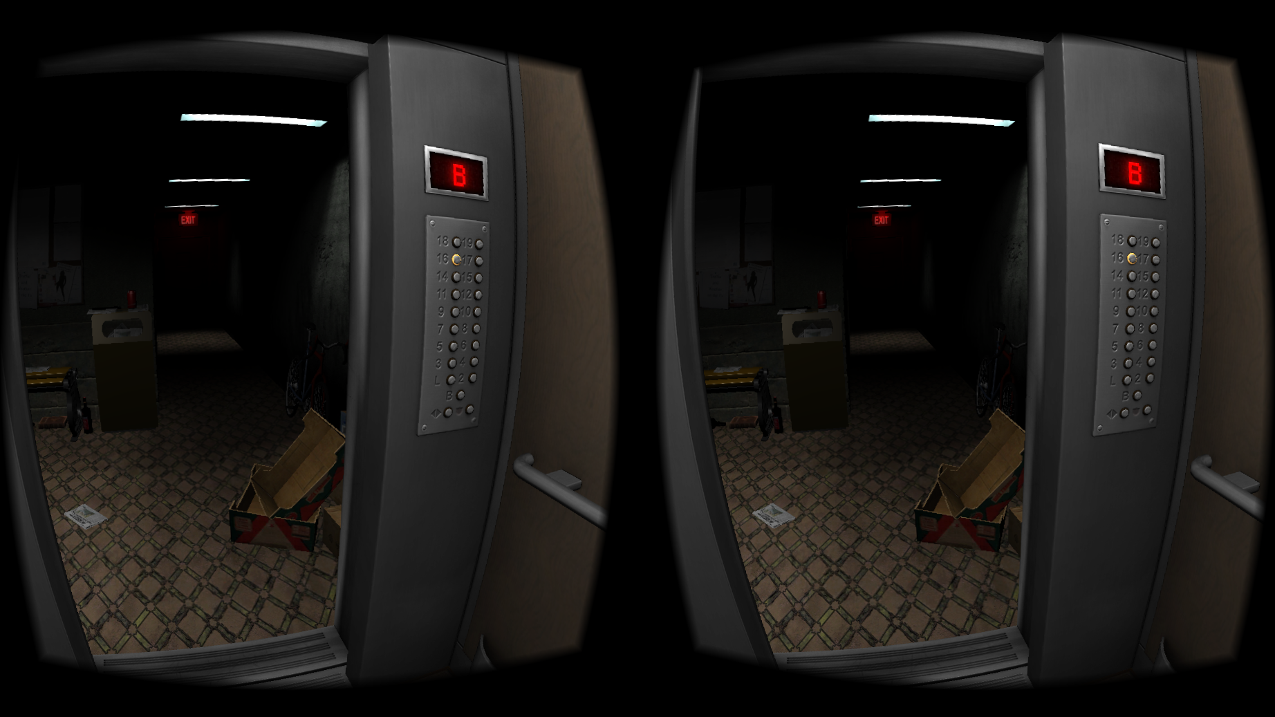 Android application Elevator Horror VR screenshort