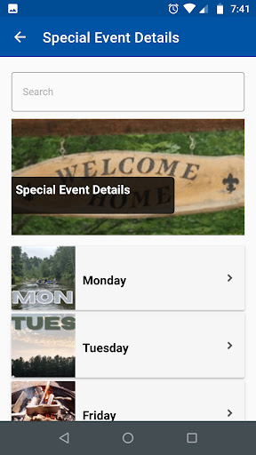 Cole Canoe Base Camp App Screen 3