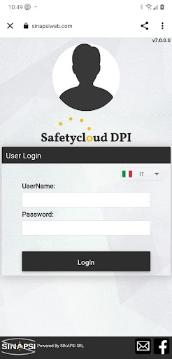 Android application Safetycloud DPI screenshort
