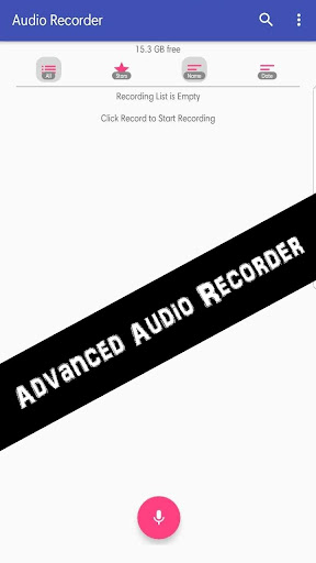 Android application Advanced Audio Recorder screenshort