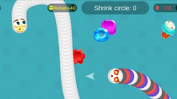 screenshot of Worms Dash.io - snake zone