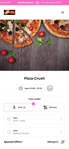 Android application Pizza Crush screenshort