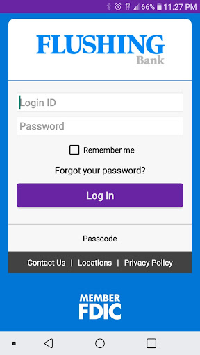Android application Flushing Bank Mobile Banking screenshort