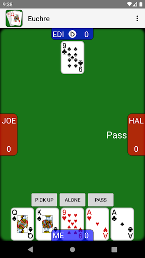 Android application Euchre screenshort