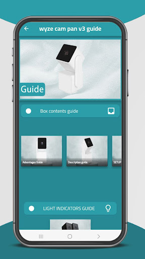Android application Wyze Cam pan V3 guide screenshort