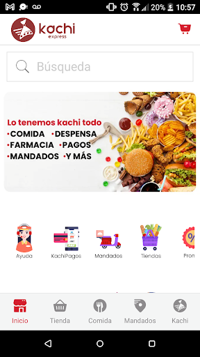 Android application Kachi Express screenshort