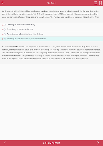 Screenshot of Family Nurse Practitioner Q&A