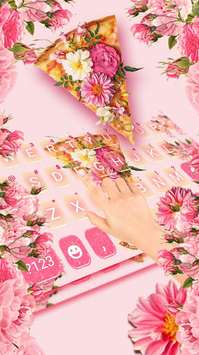 Android application Tasty Floral Pizza Keyboard Th screenshort
