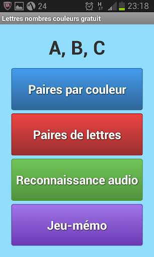 Lettres Nombres Gratuit Screen 2