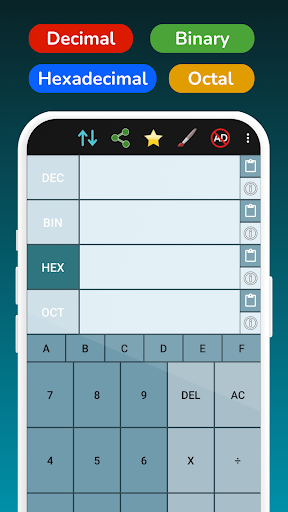 Binary Calculator Hex Decimal screenshot 20