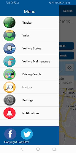 Android application DETASAD Fleet Solutions screenshort