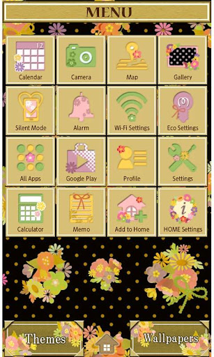 Oriental Flower Wallpaper Screen 2