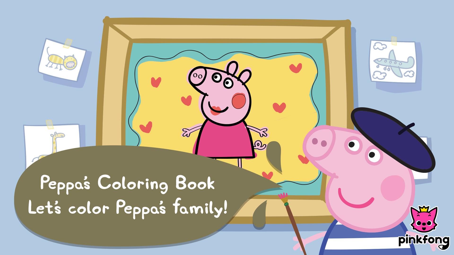 Android application Peppa Pig 1~3 : Videos for kids & Coloring screenshort