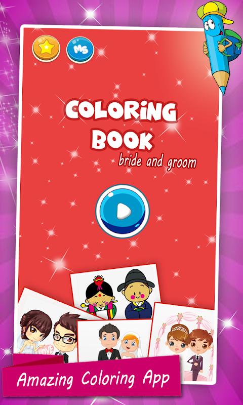 Bride And Groom Coloring Pagesのおすすめ画像1