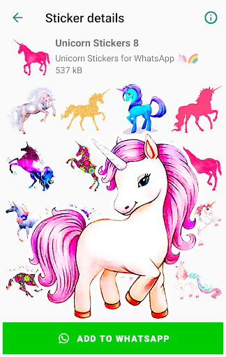 Unicorn Stickers for WhatsApp Screen 2