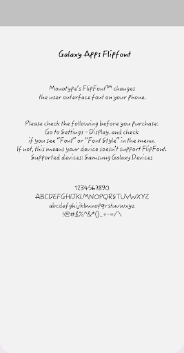 Android application NmSweetHome™ Latin FlipFont screenshort