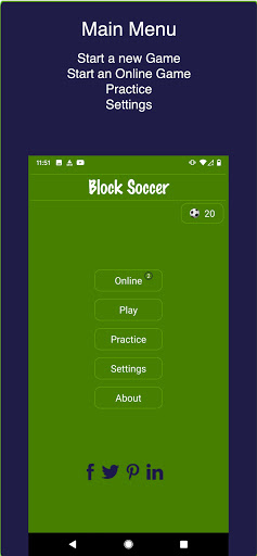 Android application Block Soccer: Block to Goa‪l screenshort