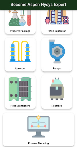 Android application Aspen Hysys Expert screenshort