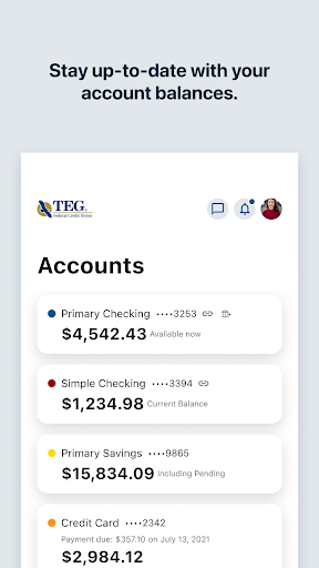 TEG Federal Credit Union Screen 3