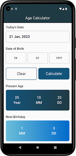 Age Calculator Screen 3