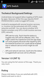 GPS Switch (Root) v1.2 MOD completo APK 4