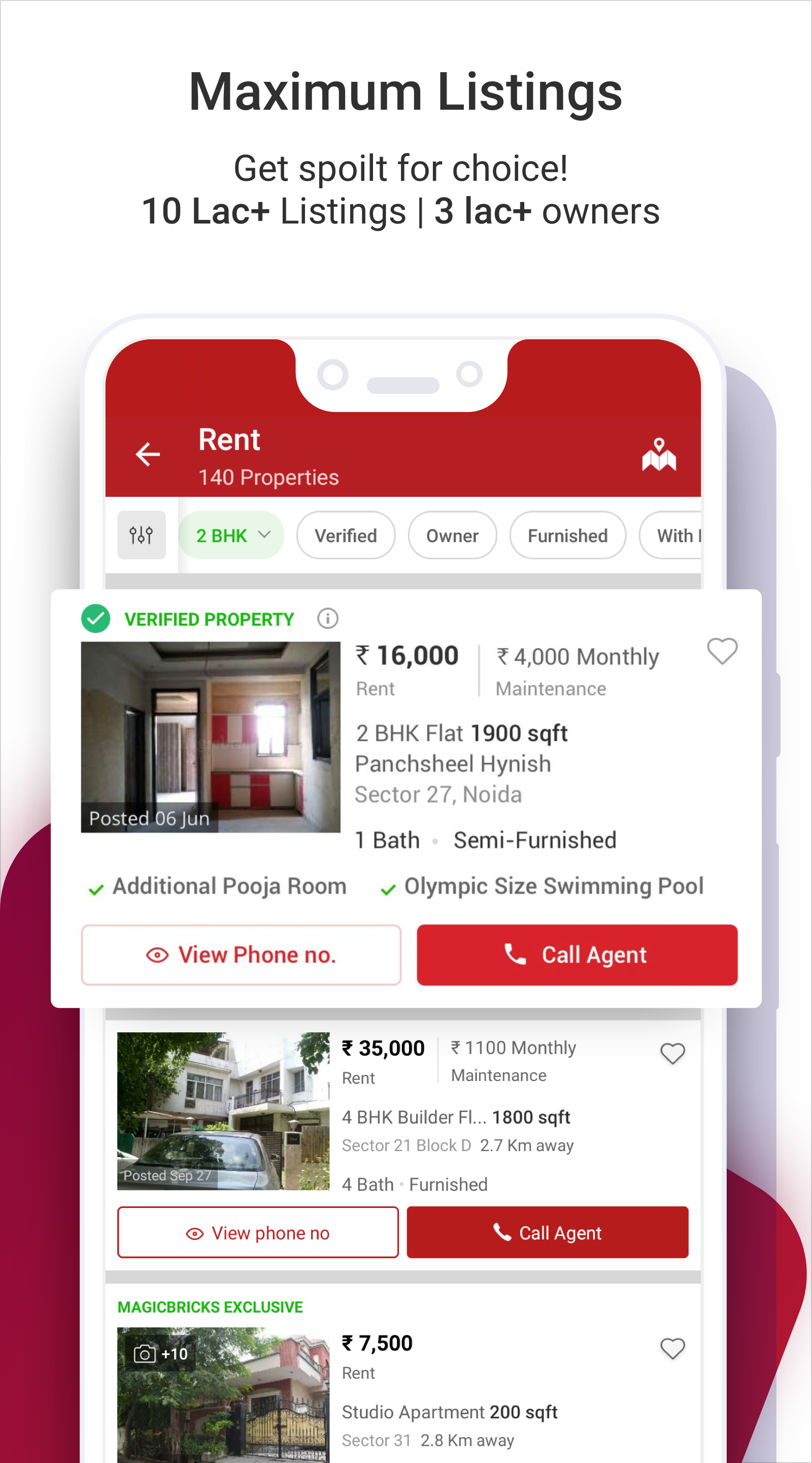 Android application Magicbricks Buy, Rent Property screenshort