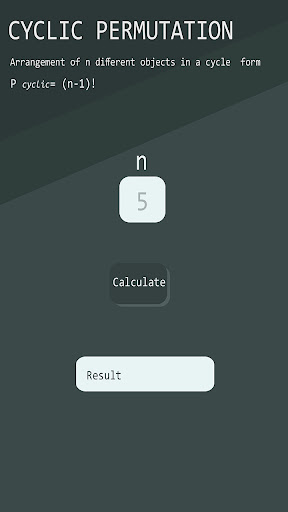 Permutation Calculator Screen 3