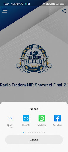 The Radio Freedom Screen 3