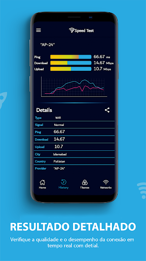 Teste rápido: Wifi Speedtest screenshot 2
