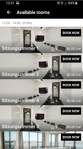 Meeting Rooms Screen 3