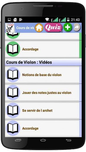 Cours de Violon Screen 2