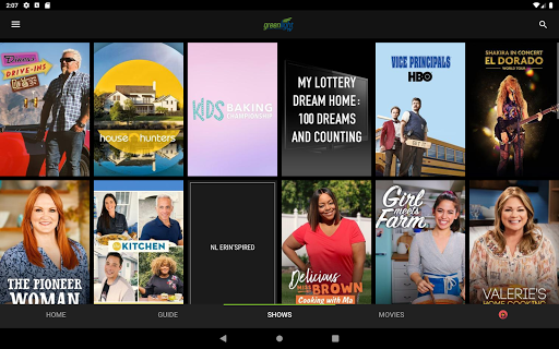 Screenshot of Greenlight TV