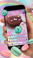 screenshot of Sweet Macarons Keyboard Theme