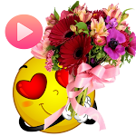 Cover Image of Download Flowers Animated Stickers  APK
