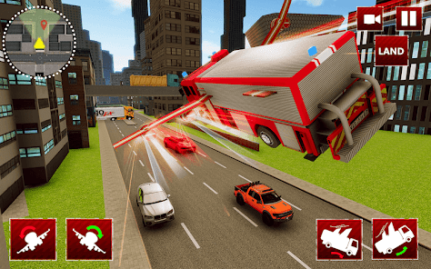 Flying Fire Truck Simulator screenshots 1