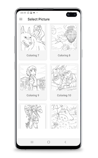 Ghibli Coloring Book Screen 2