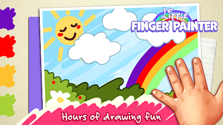 Finger paint: Baby coloring