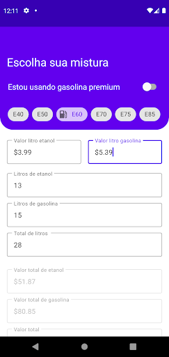 Android application E-Mistura screenshort