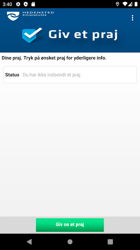 Android application Giv et praj – Hedensted Kommun screenshort