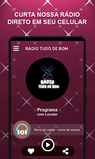 Android application Radio tudo de bom screenshort