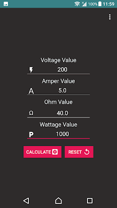 Calculator Volt/Amp/Watt/Ohmのおすすめ画像2