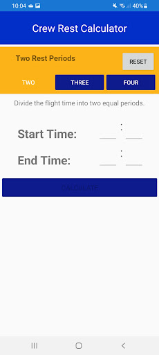 Crew Rest Calculator